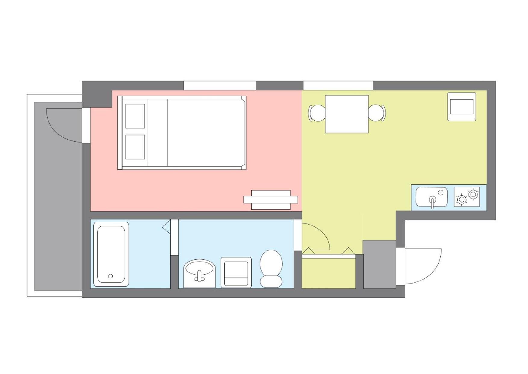 פוקואוקה Yakuin Apartment מראה חיצוני תמונה
